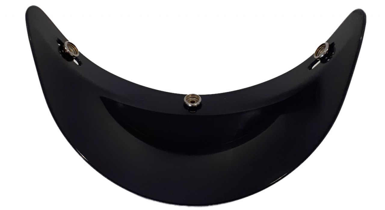 Visiera Helmo Milano per casco Audace, nero opaco