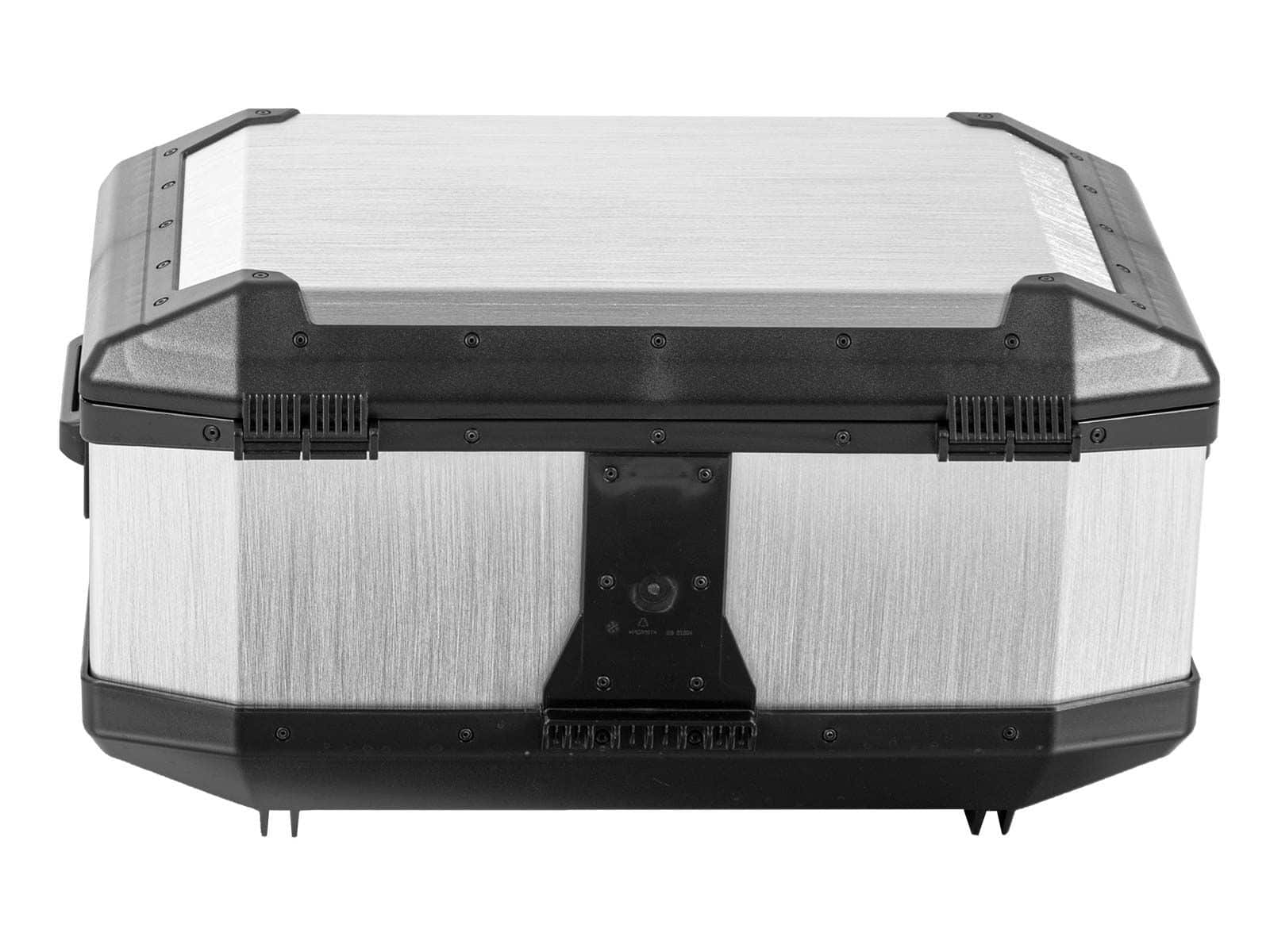 Bauletto in alluminio Xplorer 60 litri alluminio argento Hepco & Becker