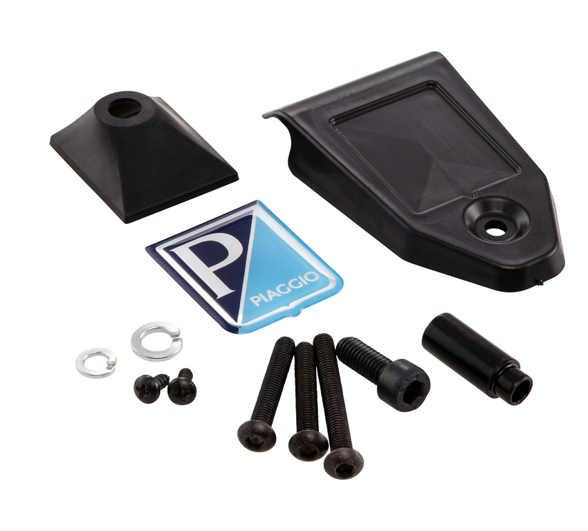 Paragambe per Vespa Primavera /Sprint 50-150cc, nero opaco