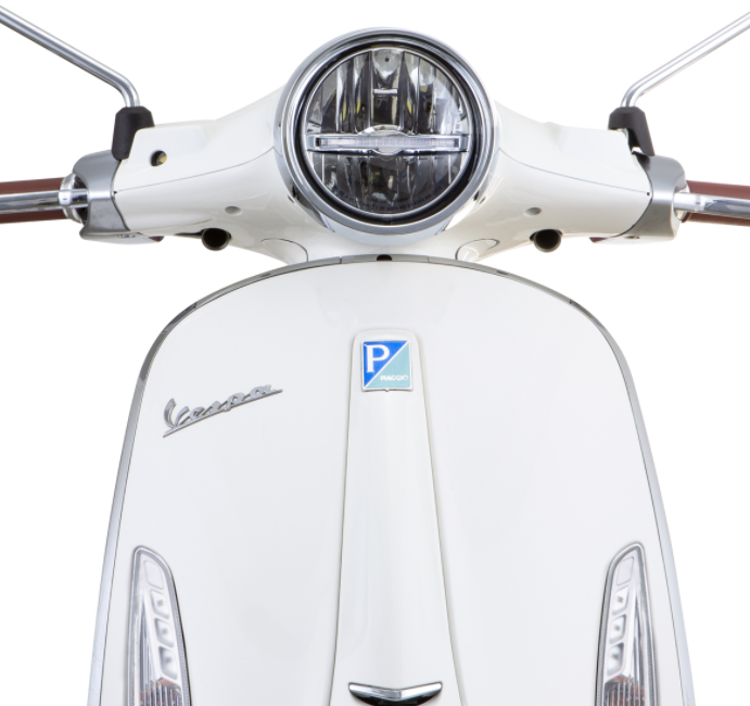 Faro LED per Vespa Primavera 50-150ccm 2T/​4T (-'18), nero lucido