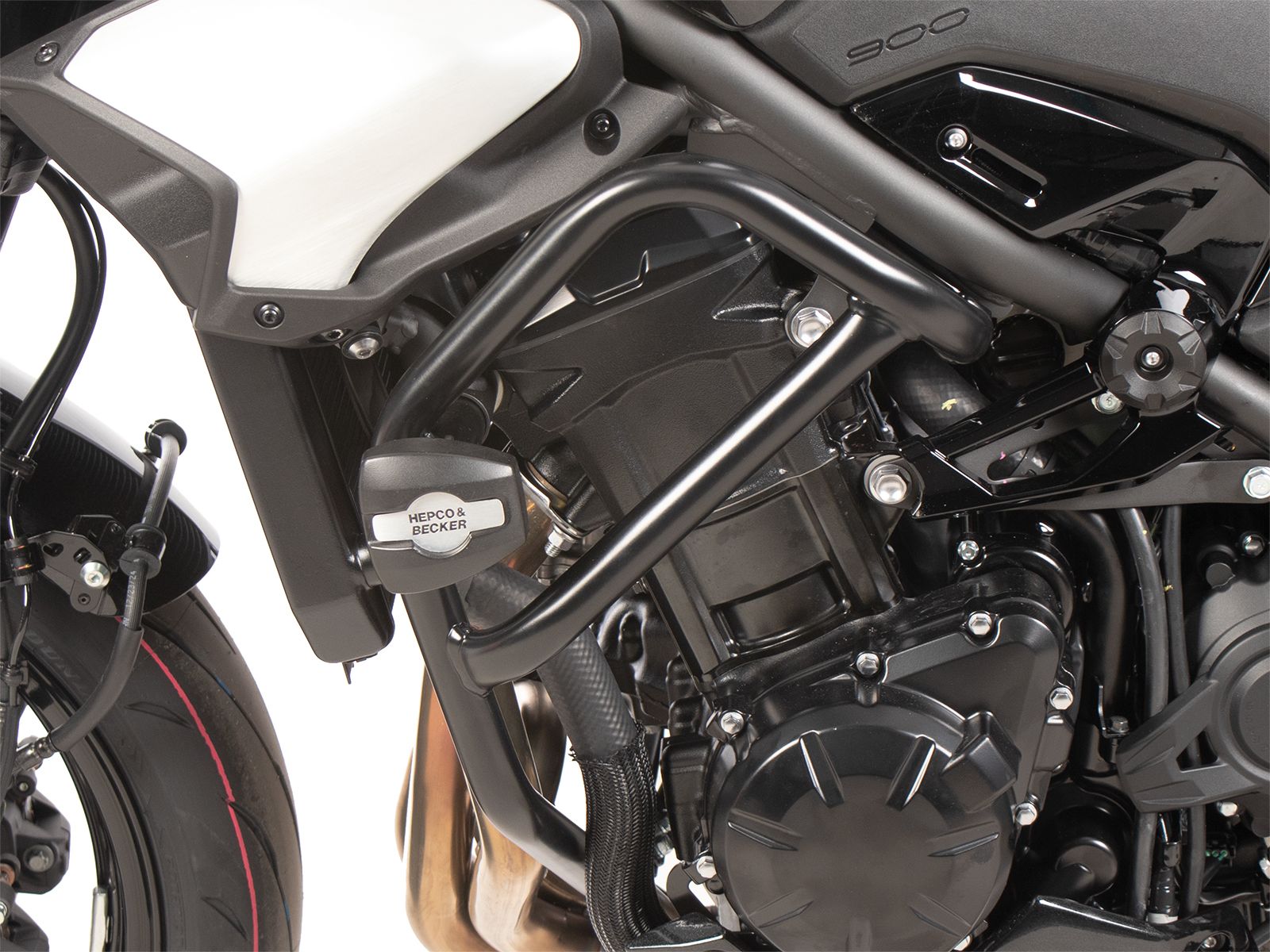 Protezione motore incl. cuscinetto di protezione per Kawasaki Z 900 /SE (25- ) Hepco & Becker