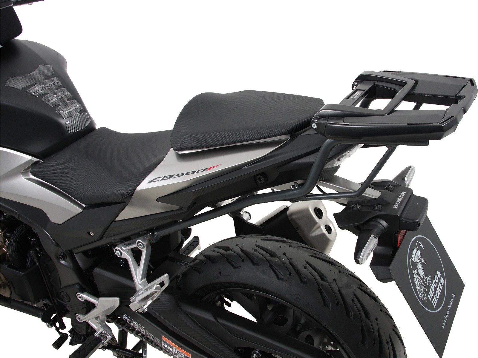 Easyrack portavaligie antracite per Honda CB 500 F (19-23) Hepco & Becker