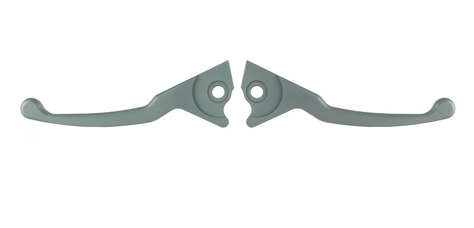 Set di leve sportive freno Shorty per Vespa, destra e sinistra, grigio opaco