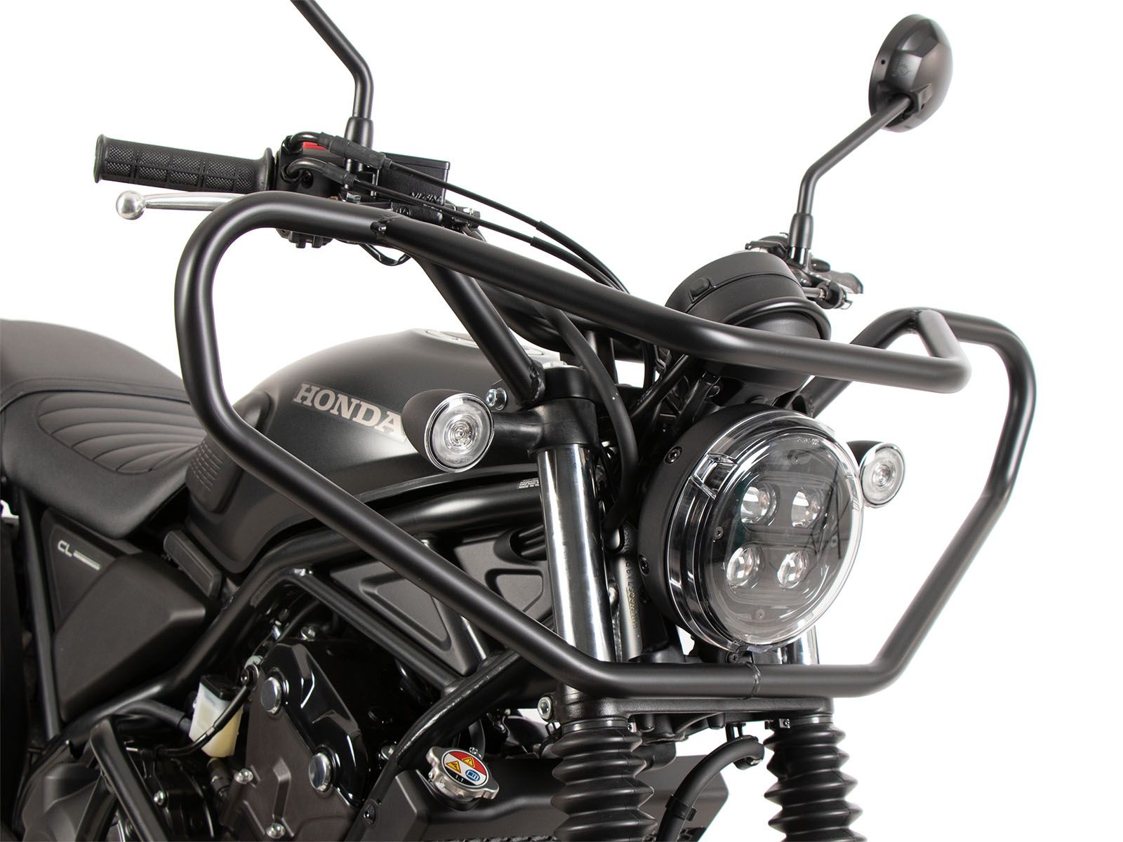 Barra di protezione anteriore nera per Honda CL 500 (23-) Hepco & Becker
