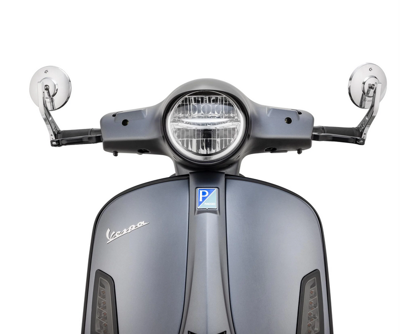 Specchio da manubrio per Vespa, destro o sinistro, rotondo, cromato