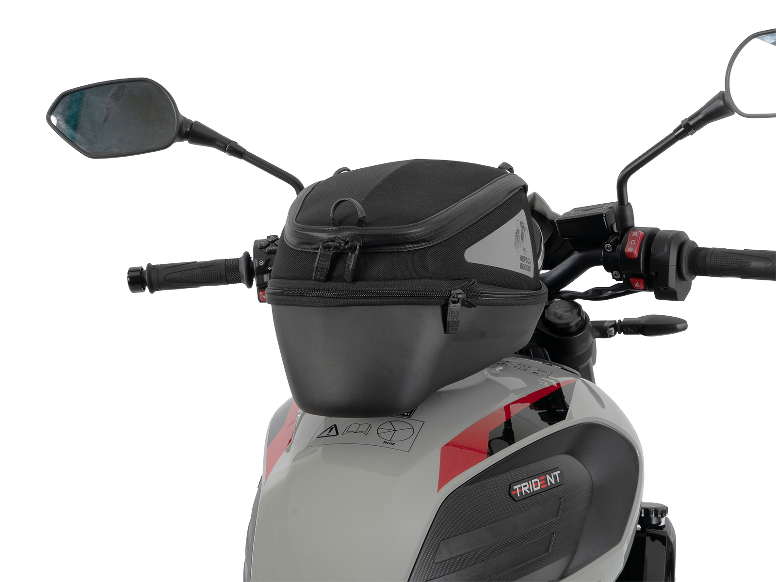 Anello per serbatoio Basic con chiusura per borsa da serbatoio inclusa per Triumph Trident 800 (26-) Hepco & Becker