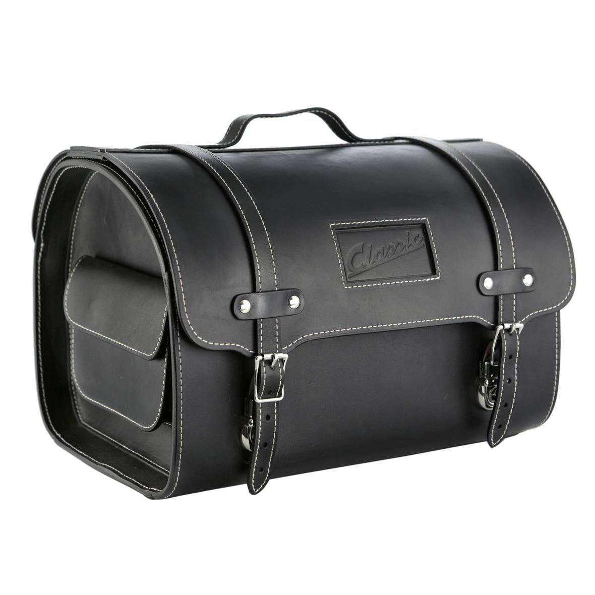 Custodia in pelle "Classic" per Vespa - nero