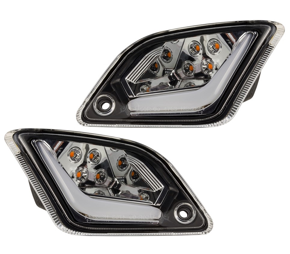Kit indicatore di direzione posteriore destro/sinistro per Vespa GTS/GTS Super/GTV 125-300cc ('14-), trasparente