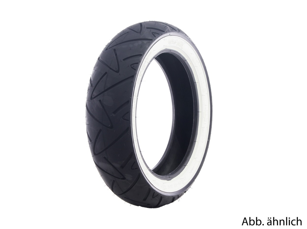 Pneumatico Continental 120/70-12, 58P, TL, a parete bianca, twist, anteriore/posteriore