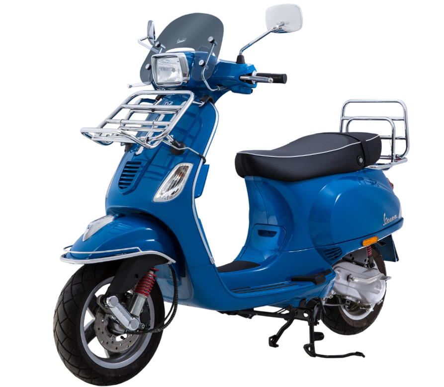 Portapacchi anteriore per Vespa S 50-150cc, pieghevole, cromato