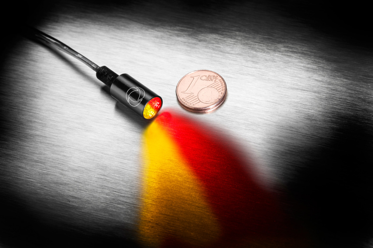 Indicatore di direzione Kellermann, luce posteriore e freno, Atto DF Integral, alluminio, LED, HL/HR 12 V, nero lucido