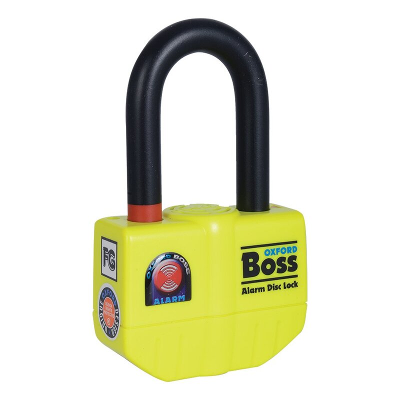 Blocca disco freno Oxford Boss Alarm 14 mm Incl. catena 12 mm x 1,2 m