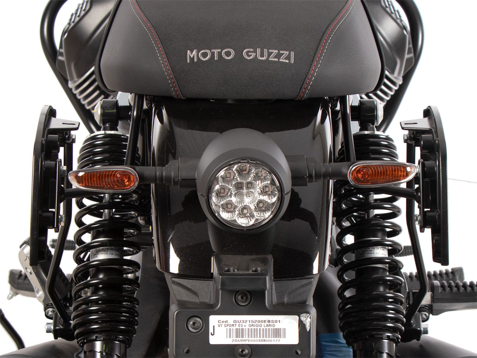 Portapacchi laterale C-Bow nero per Moto Guzzi V7 850 Sport (25- ) Hepco & Becker