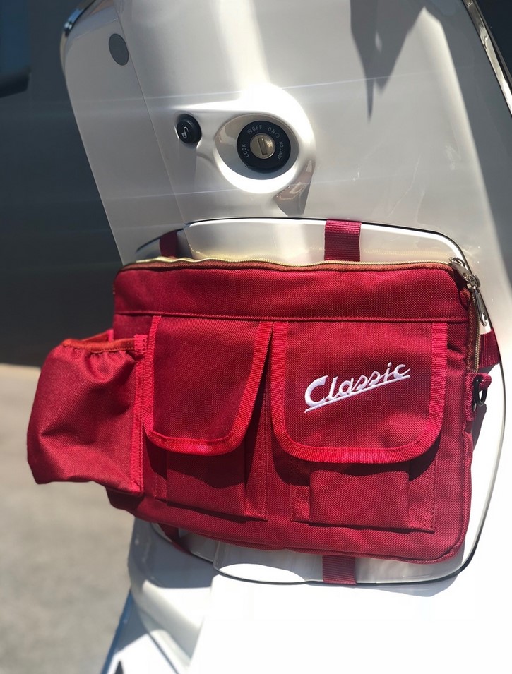 Borsa "Classic" per bagagliaio/guantiera Vespa - rosso, nylon