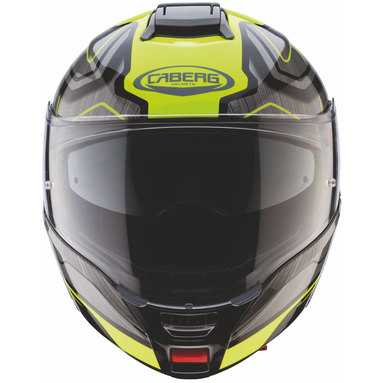 Caberg Casco Levo Flow, nero/grigio-fluo-giallo