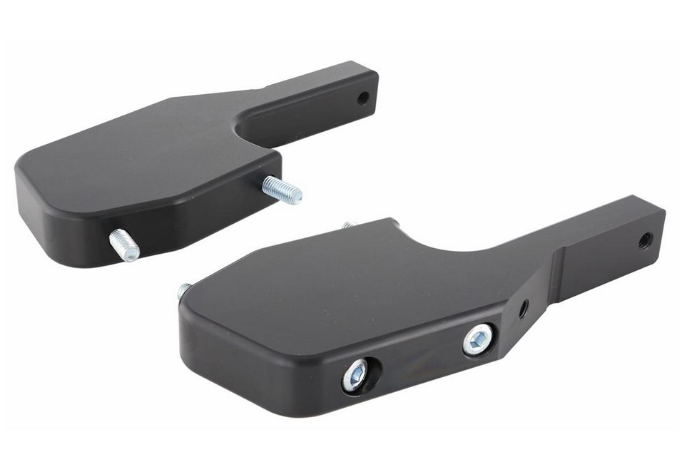 Adattatore poggiapiedi per Vespa GTS/GTS Super/GTV/GT 60/GT/GT L 125-300cc, nero lucido