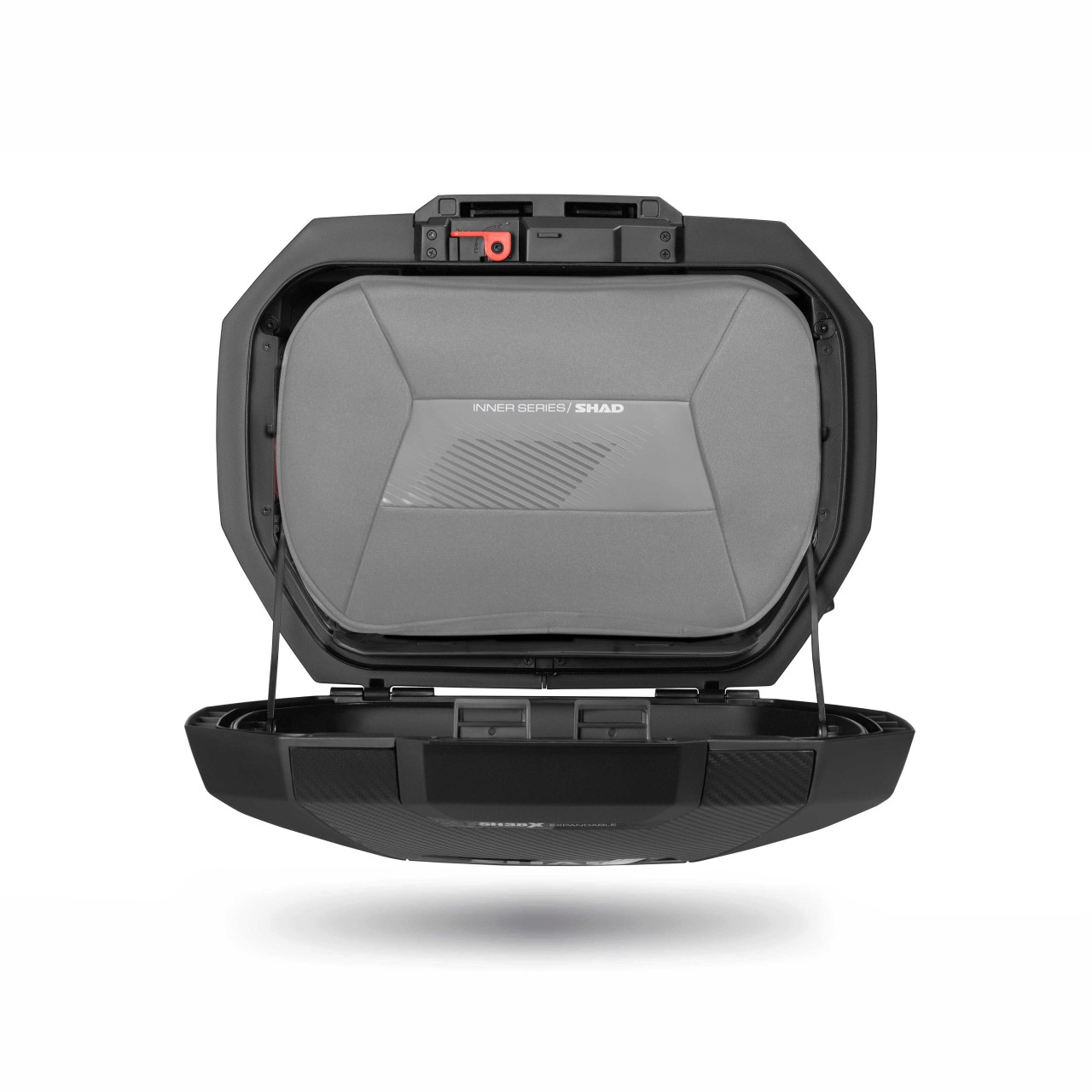 Set di valigie laterali Shad SH38X espandibili, effetto carbonio / nero, 38 l