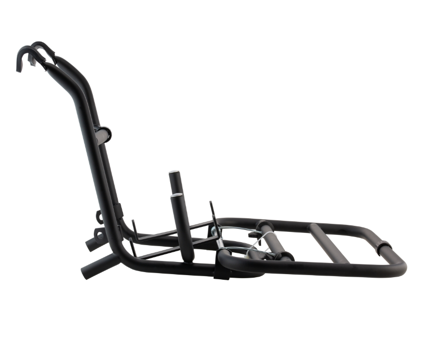 Portapacchi anteriore per Vespa PX 80-200cc, pieghevole, nero
