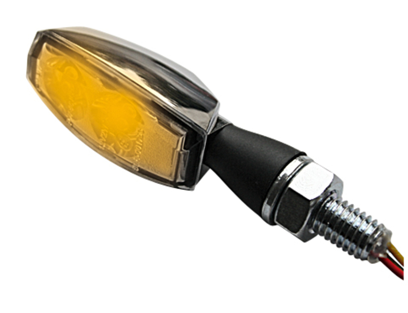 HIGHSIDER Pro Blaze LED alloggiamento indicatore nero / lente trasparente (coppia), anteriore e posteriore