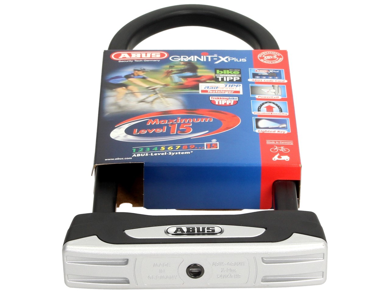 ABUS U-lock 300x108 Granit X-Plus 54 per moto, scooter e Vespa