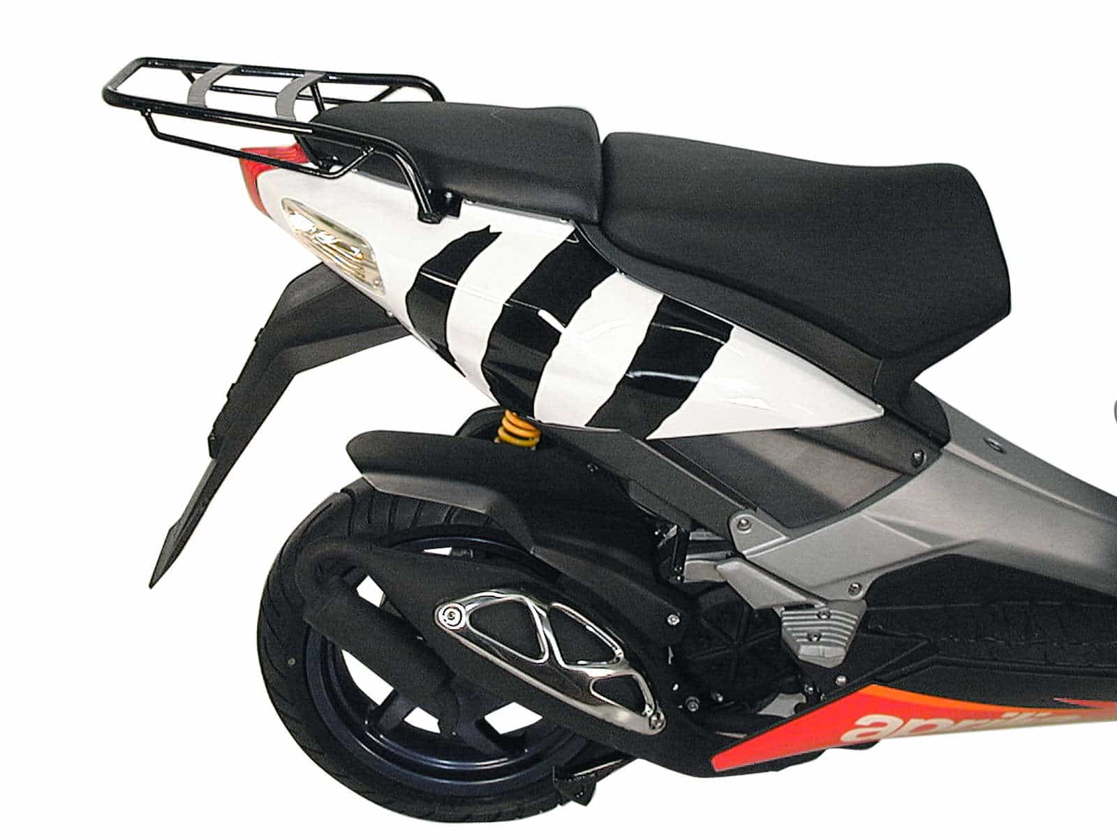 Portapacchi tubolare nero per Aprilia SR 50 R/Factory (05-21) Hepco & Becker