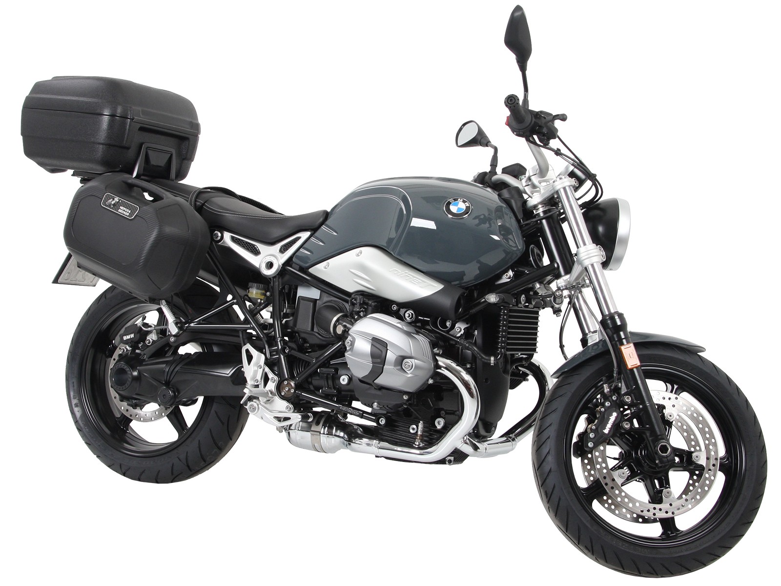 Easyrack porta bauletto nero per BMW R nineT Pure (17-23) Hepco & Becker