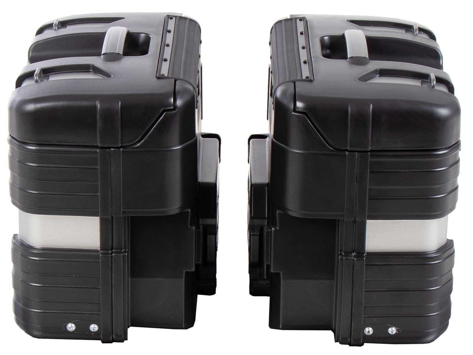 Set di valigie Gobi Black Edition con gancio per bagagli Hepco & Becker