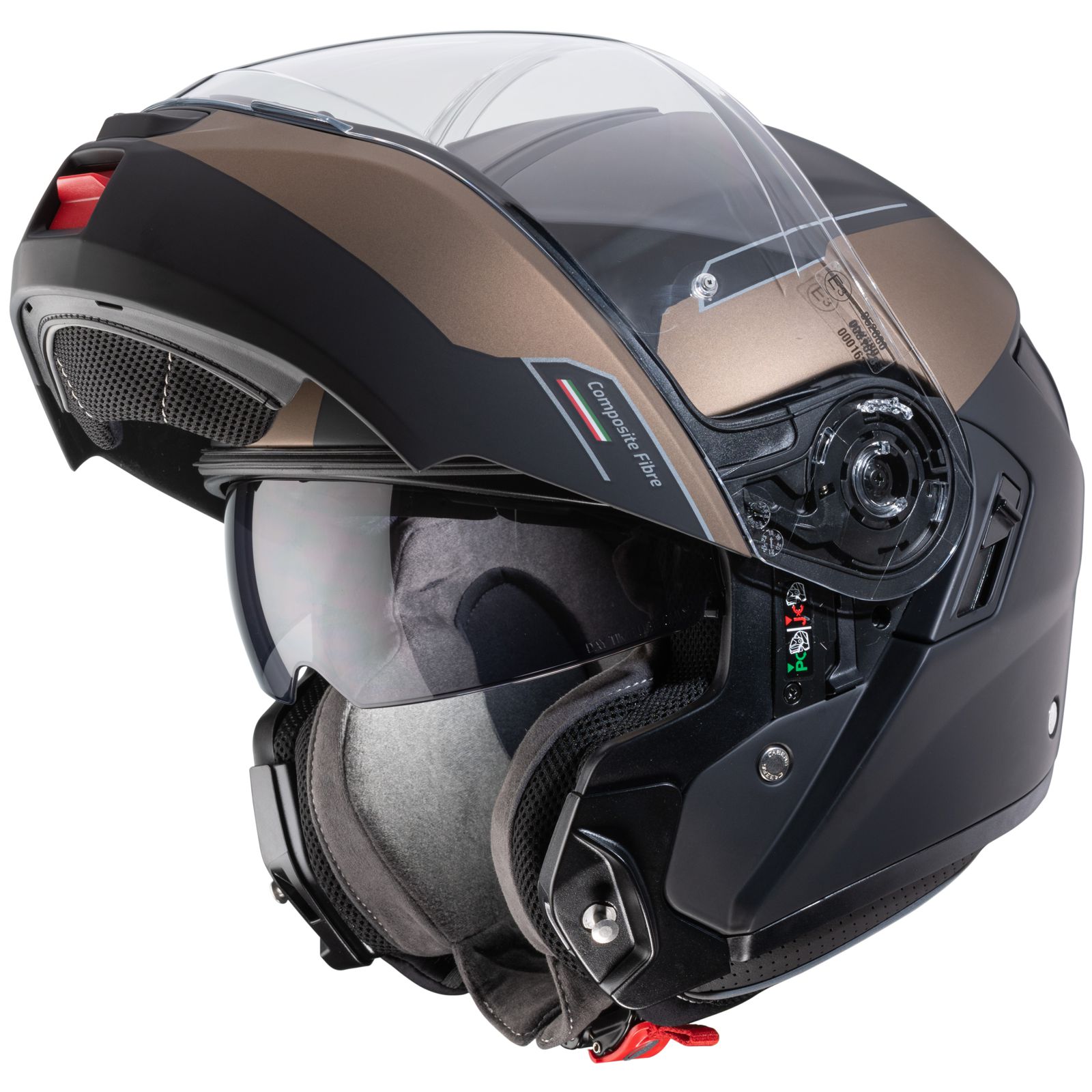 Caberg Casco Levo Prospect, nero opaco/bronzo