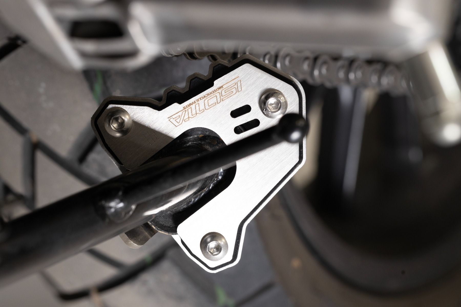 Estensione del piede del cavalletto laterale per Honda CB 500 X (19-23) / NX 500 (24-), nero