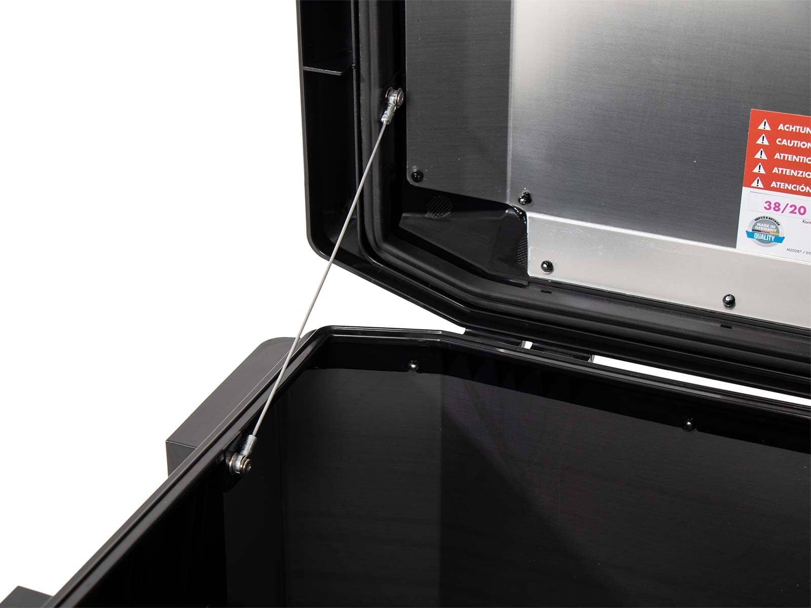 Bauletto in alluminio Xplorer 60 litri alluminio argento Hepco & Becker