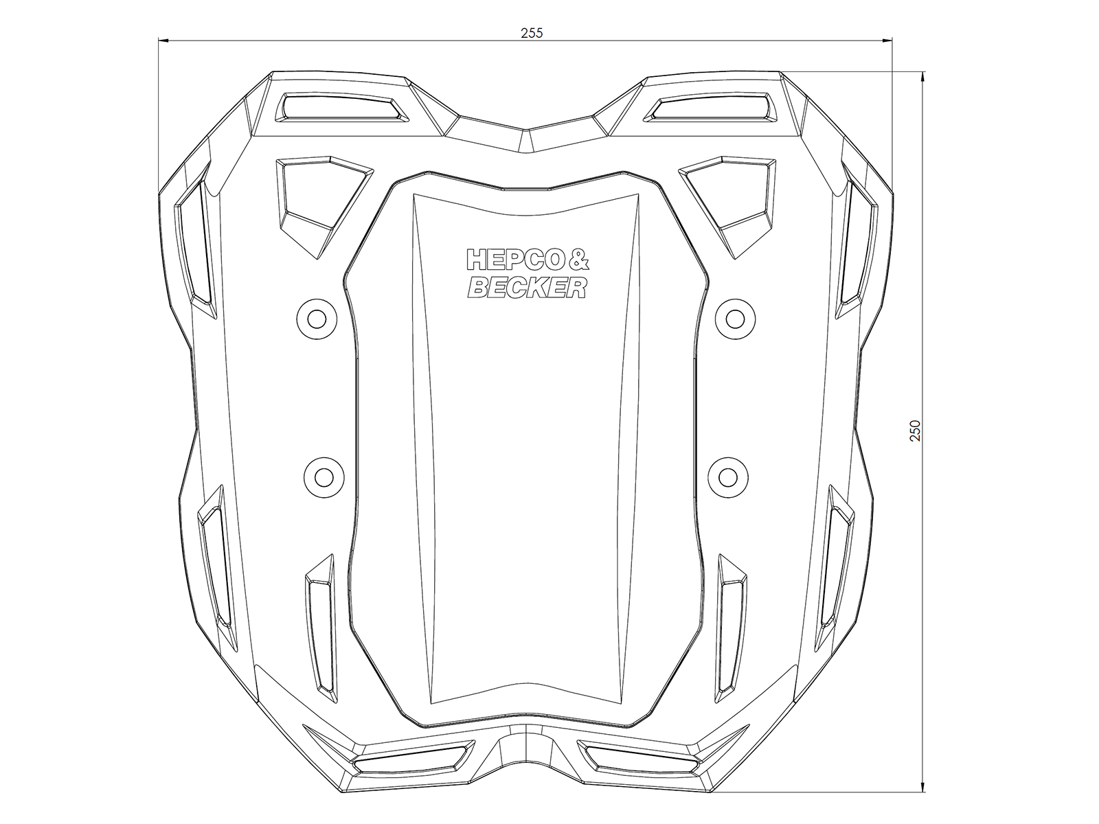 Portapacchi posteriore Smartrack nero per KTM 390 Duke (24-) Hepco & Becker