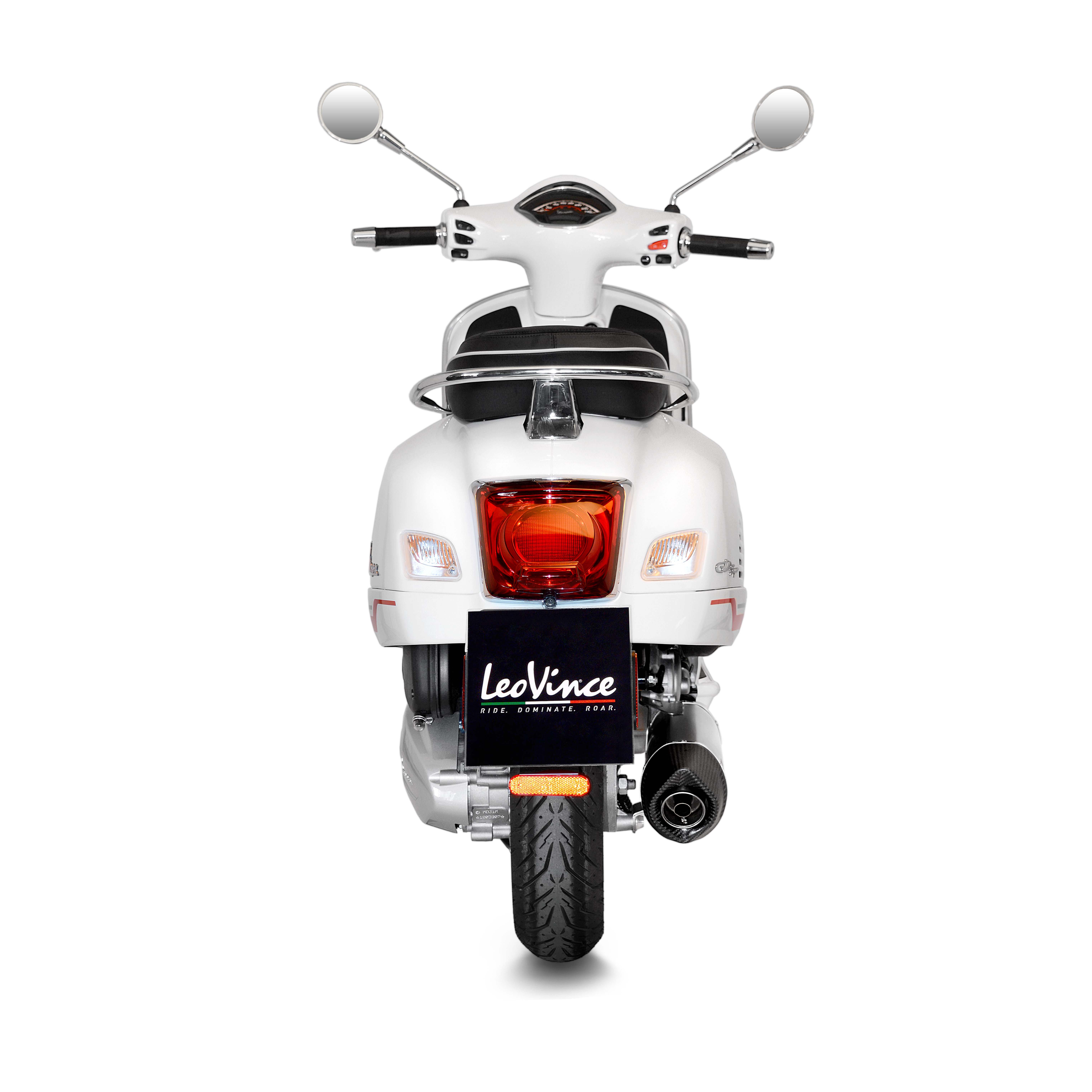 Impianto di scarico LeoVince LV One Evo, inox, silver, impianto completo, per Vespa 300 GTS Euro 5