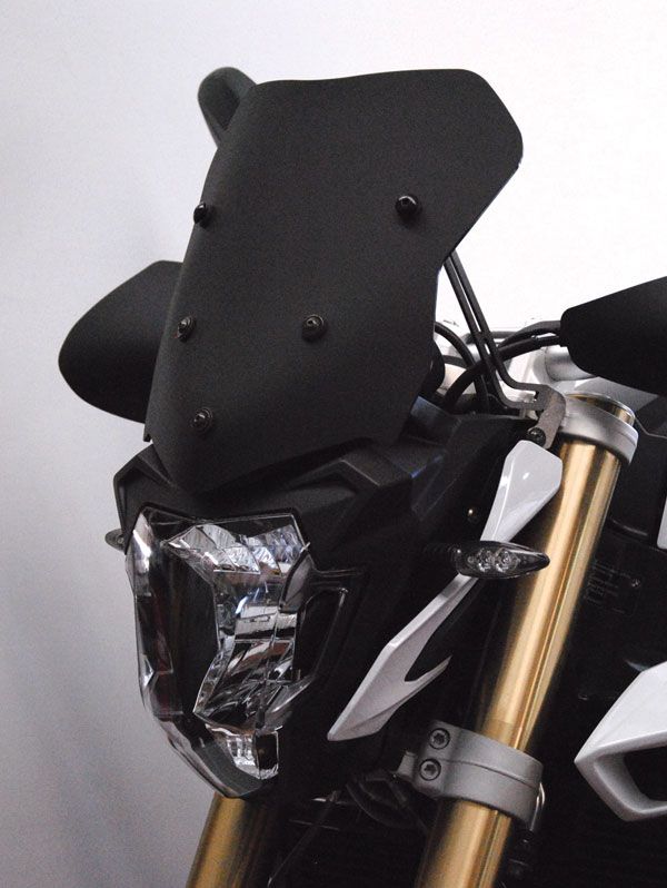 Cupolino su staffe originali per BMW F 800 R (15-19), nero opaco