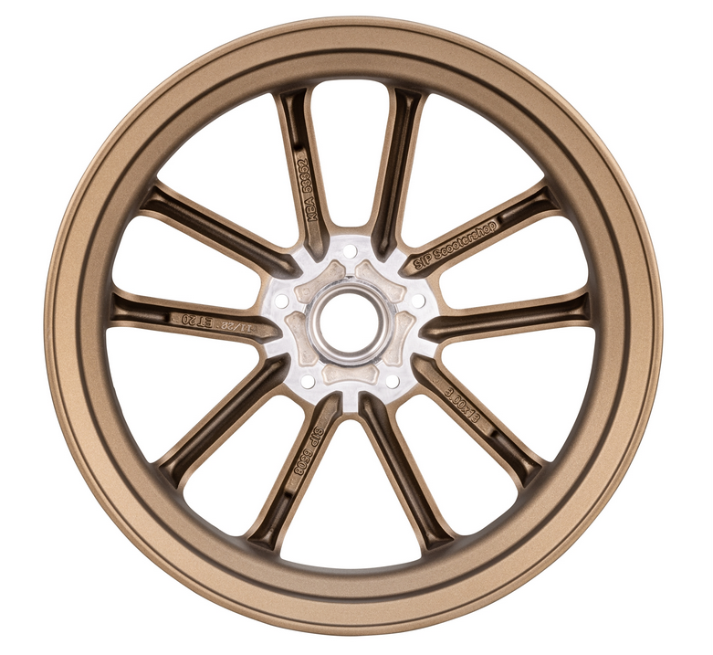 Cerchio anteriore/posteriore 13" per Vespa GTS/GTS Super/GTV/GT 60/GT/GT L 125-300ccm, bronzo opaco