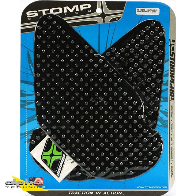 Stompgrip nero Volcano per Kawasaki ZX6R/RR
