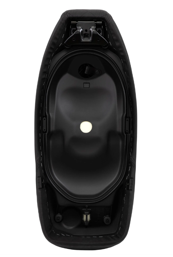 Sella sportiva "Black Editiont" per Vespa GTS/GTS Super/GTV 125-300ccm (14-), trapuntata nera