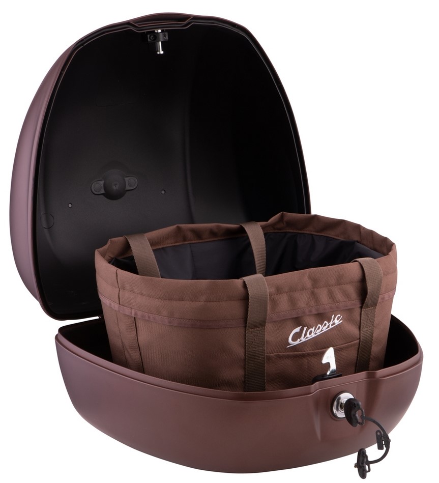 Borsa interna classica per Vespa per Top Case, marrone