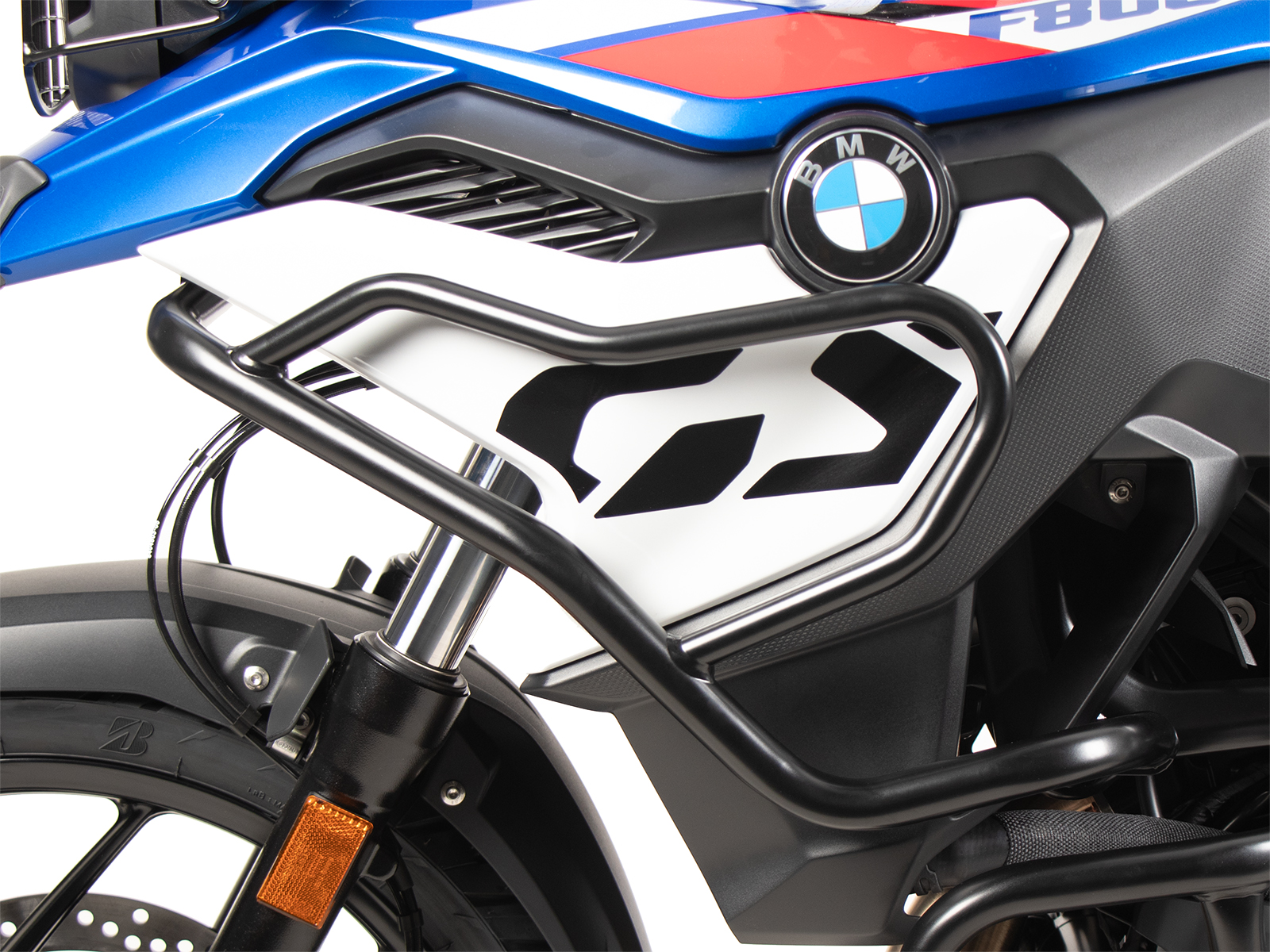 Barra di protezione serbatoio nera per BMW F 800 GS (24-) Hepco & Becker