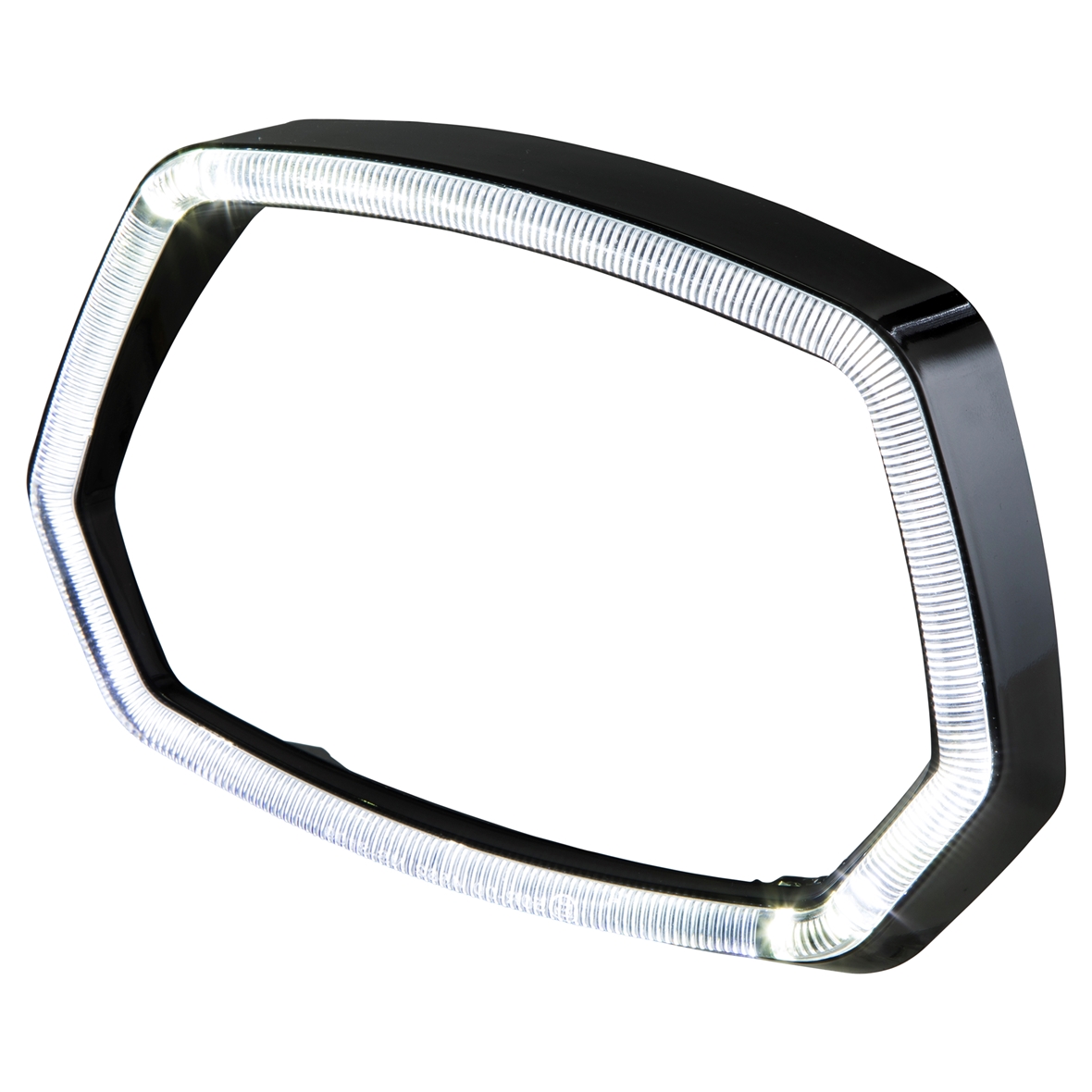Anello lampada nero lucido Anello luce LED per Vespa Sprint 125/150cc 4T ('13-'18)