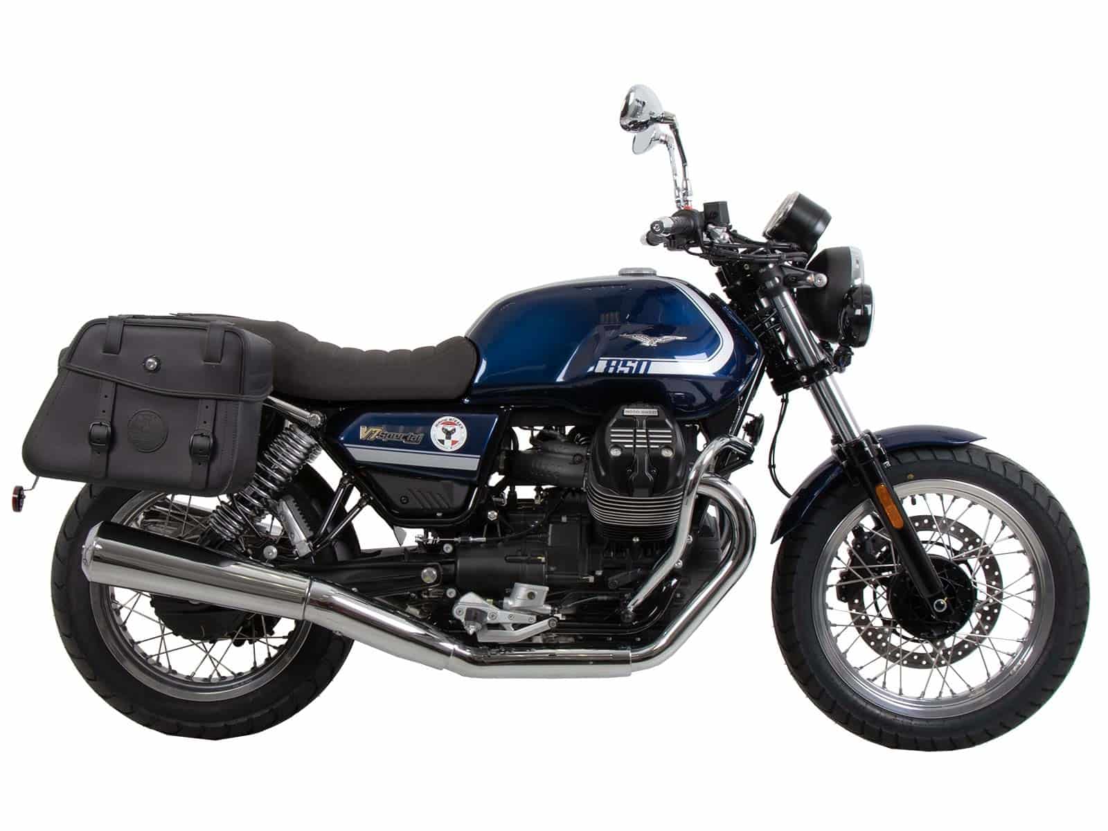 Portapacchi laterale C-Bow nero per Moto Guzzi V7 850 Special/Stone/Centenario (21-24) Hepco & Becker