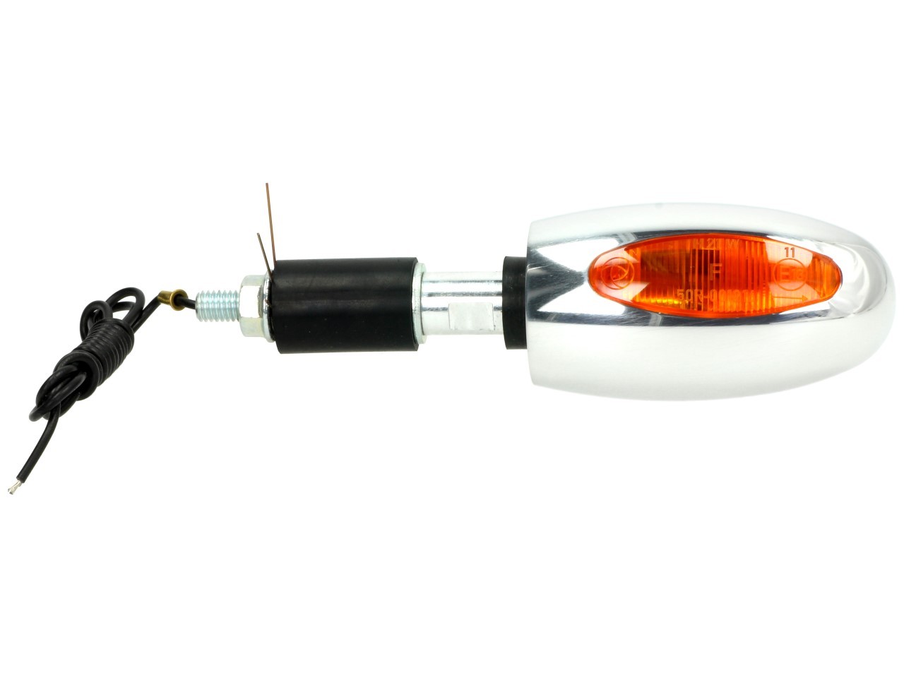 Indicatore Kellermann, BL 1000 giallo, alluminio, alogeno, VR/VL, 12 V, 21 W, cromo lucido, brillante