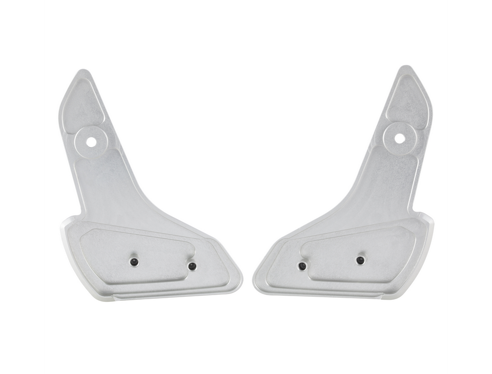 Poggiapiedi destro e sinistro per Vespa Primavera /Sprint 50-150ccm 2T/4T AC, argento opaco