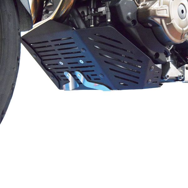 Piastra di protezione del motore in alluminio per Honda CRF 1000 L Africa Twin, nera
