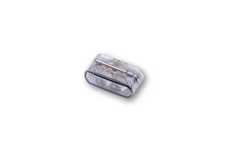 HIGHSIDER Smart Modul-1 Pro LED 3in1 modulo combinato indicatore di direzione/luce posteriore lente grigio fumo (coppia), Hin