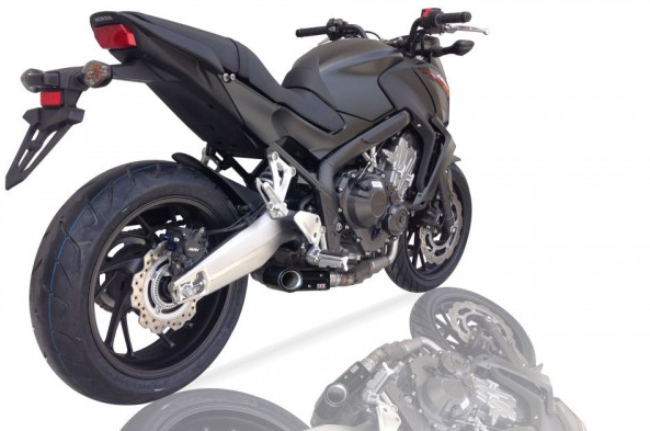 Impianto completo inox IXIL SX1 con cat per Honda CB 650 F / CBR 650 F (Bj.14-)