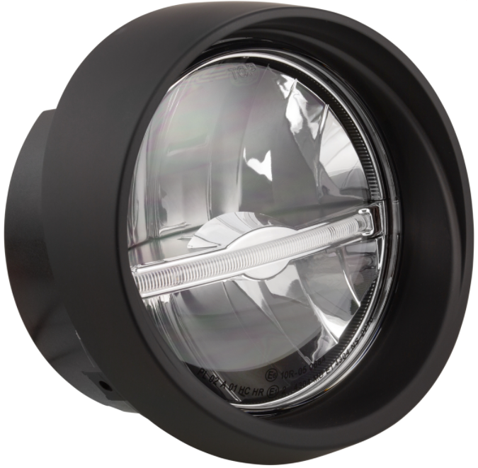 Faro LED per Vespa Primavera 50-150ccm 2T/​4T (-'18), nero opaco