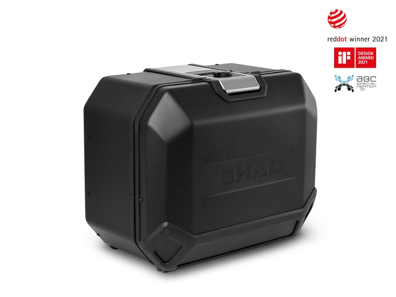 Valigia laterale Shad Terra TR47, destra, alluminio nero, 47 l