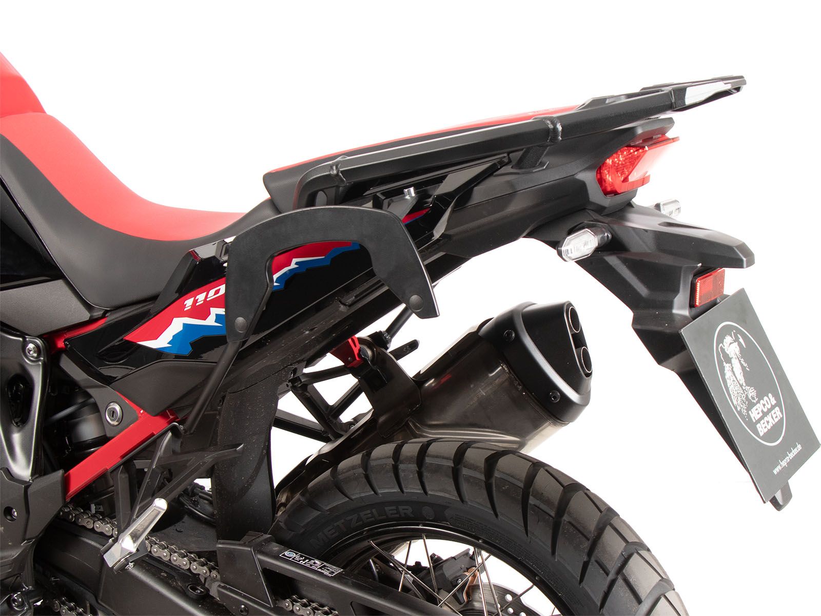 Portapacchi laterale C-Bow nero per Honda CRF 1100 Africa Twin Adventure Sports (24-) Hepco & Becker