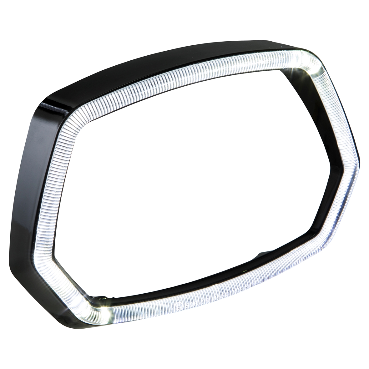 Anello lampada nero lucido Anello luce LED per Vespa Sprint 125/150cc 4T ('13-'18)