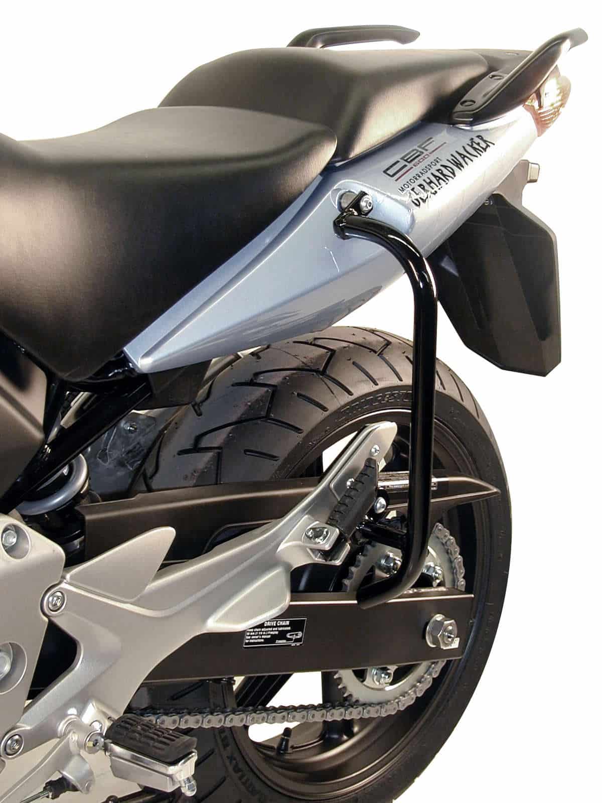 Barra di protezione posteriore nera per Honda CBF 600 (04-07) Hepco & Becker